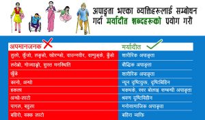 Correct Terminologies to address PWDs