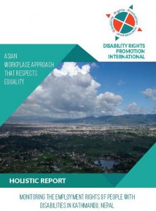 Cover Page of Holistic Report of Monitoring Employment Rights of PWD