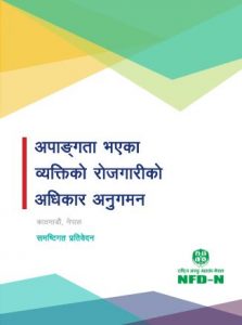 Cover Page of Holistic Report of Monitoring Employment Rights of PWD