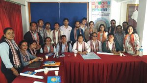 राष्ट्रिय अपाङ्ग महासंघ नेपालको नवनिर्वाचित कार्य समितिलाई गैर सरकारी संस्था महासंघ नेपालले आयोजना गरेको बधाइ तथा शुभकामना कार्यक्रम खिचिएको तस्विर