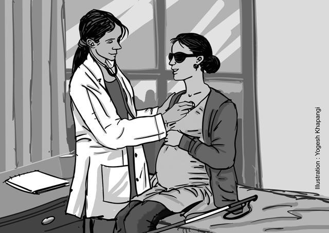 यसमा डाक्टरले बिरामीलाई उपचार गराउदै गरेको चित्र देखाइएको छ