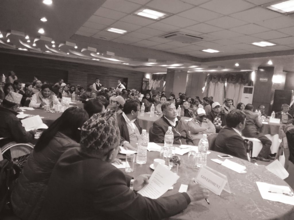 particpants listening to the program