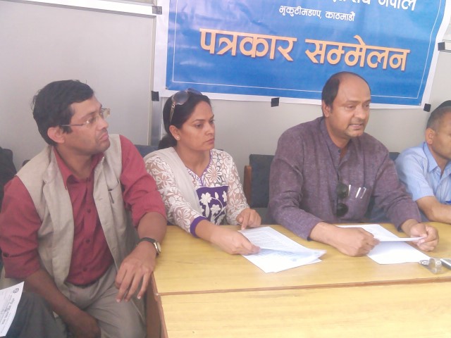 Press conference at NFDN for demanding political rights