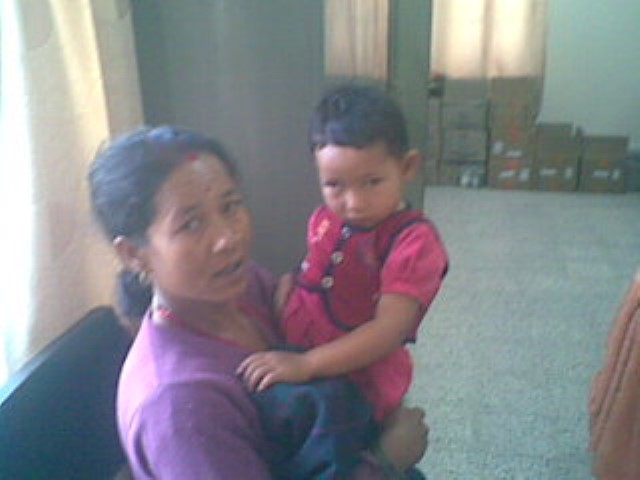 A mother and her children with hemophelia