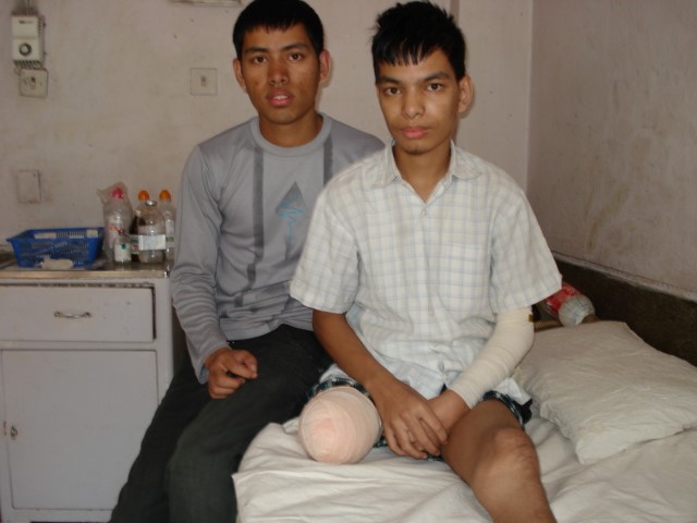 Jagatman Rajbhak with his elder brother