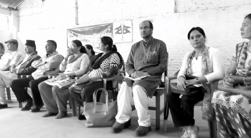 People with disabilities in rally