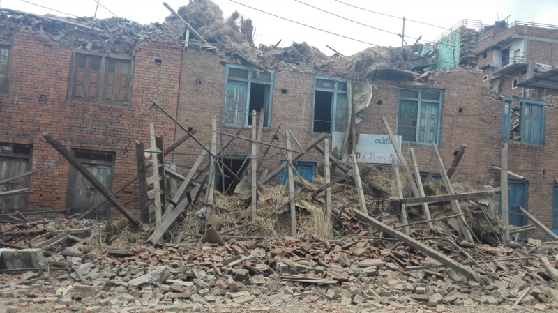 devastation caused by earthquake