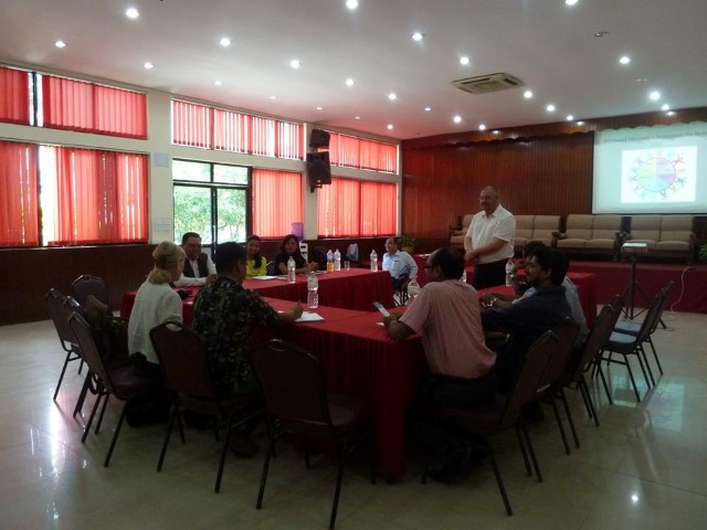 DRPI Consultant Sean Wiltshire giving presentation to HR people