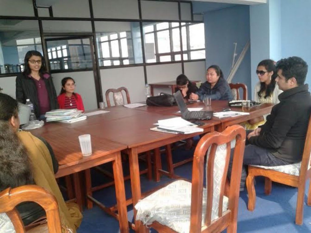 group discussion about skills of persons with disabilities