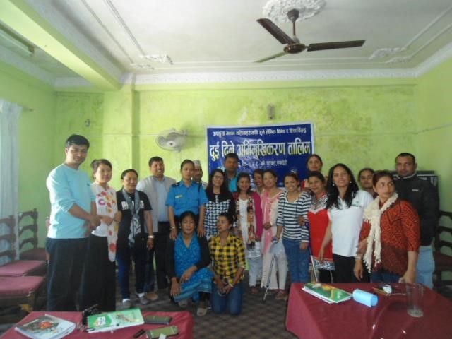 Group photo after the  program against gender voilence
