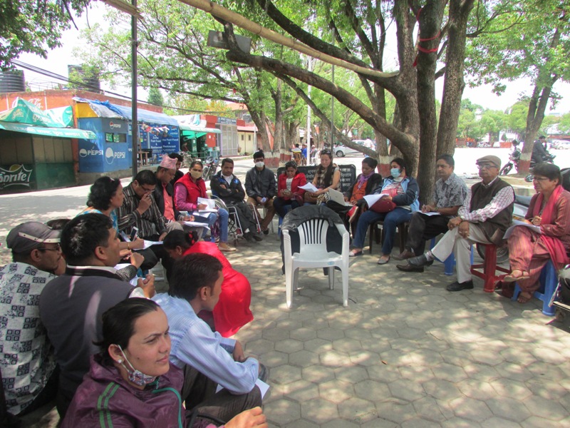 Stakeholders meeting after the earthquake