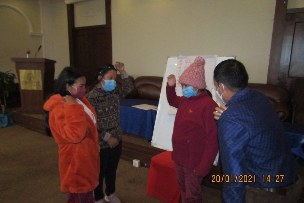 Preparatory meeting for persons with communication limitation held a day before the five-day training commenced