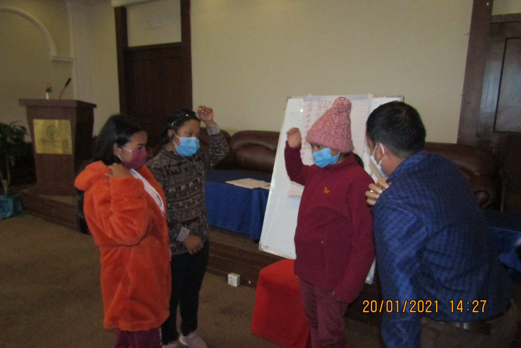 Preparatory meeting for persons with communication limitation held a day before the five-day training commenced