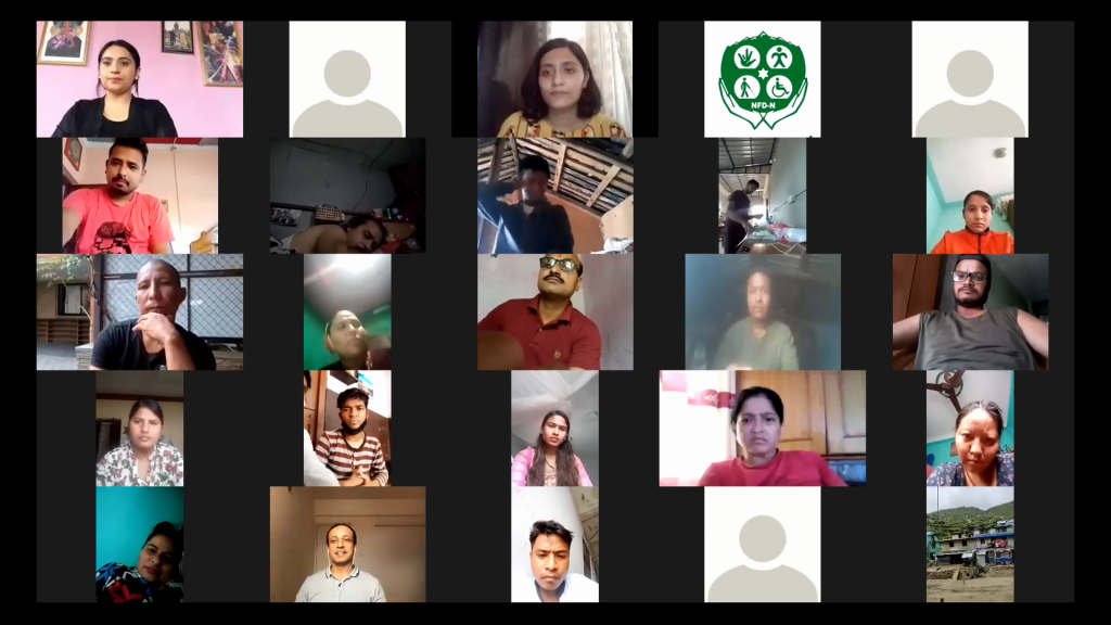 Screenshot of participants during the event, a gallery view,A virtual deliberation on mental and psychosocial health attended by 126 participants across the country
