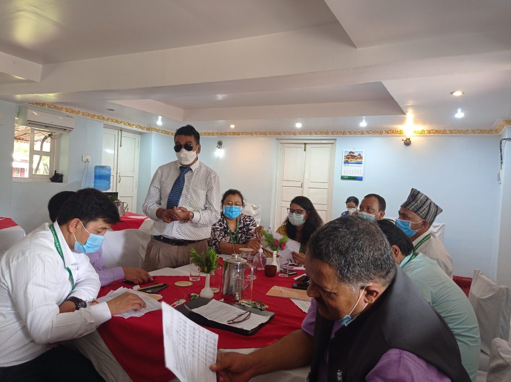 Mr. Ramesh Pokharel, NFDN Federal Board, sharing his thoughts during the session