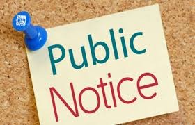 Decorative Text of Public Notice