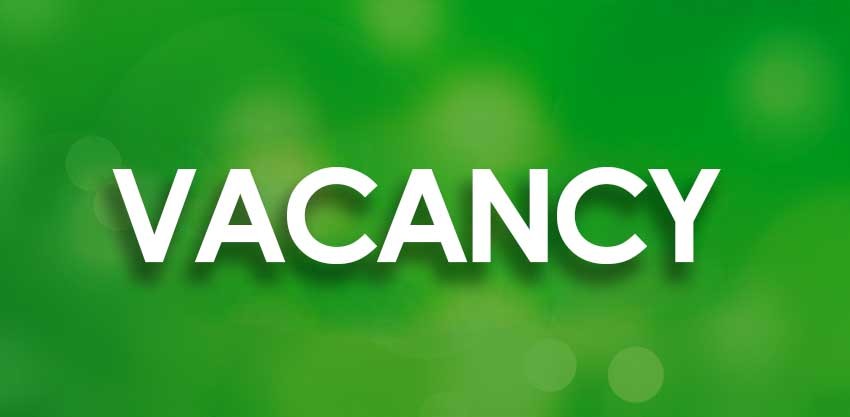 Written Vacancy by white color in green background