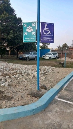 Poster arrow showing path