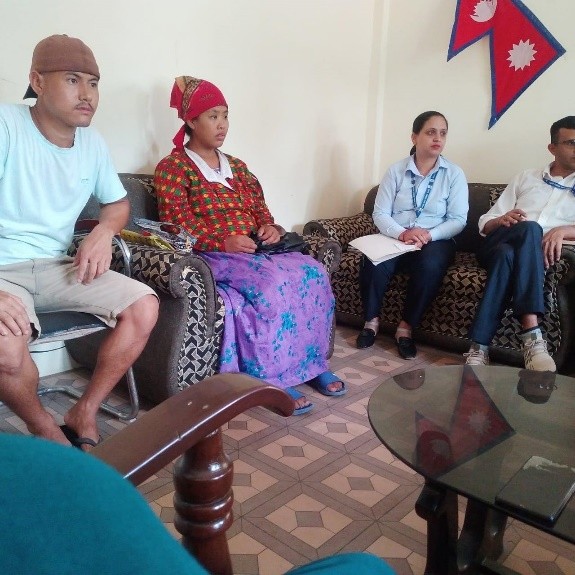 Group discussion at bagmati province office