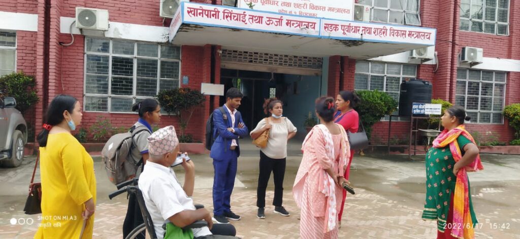 group discussion with people with disability and none disability