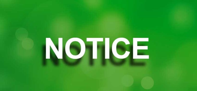 Notice Decorative Text